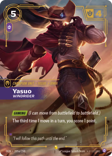 Yasuo, Windrider OGN-205a/298