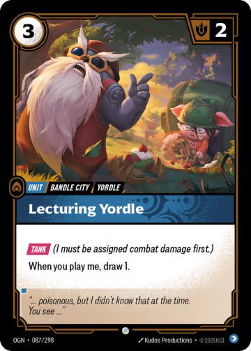 Lecturing Yordle OGN-087/298