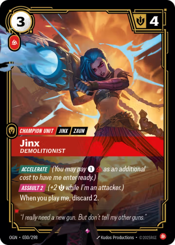 Jinx, Demolitionist OGN-030/298
