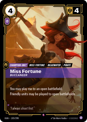 Miss Fortune, Buccaneer OGN-193/298