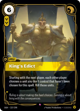 King's Edict OGN-237/298